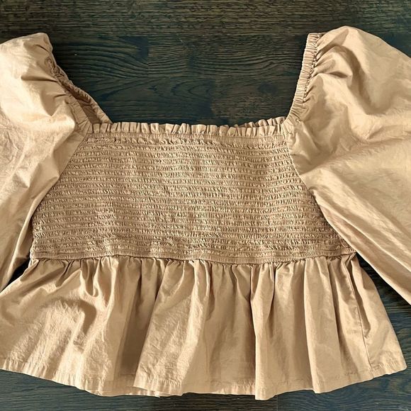 J. Crew Smocked Top - Picture 1 of 5